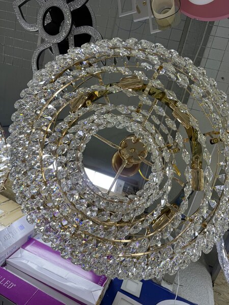 Полухрустальный люстра 60 диаметр 8 патроном