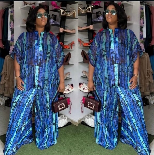 Vibrant Flowing Kaftan Set