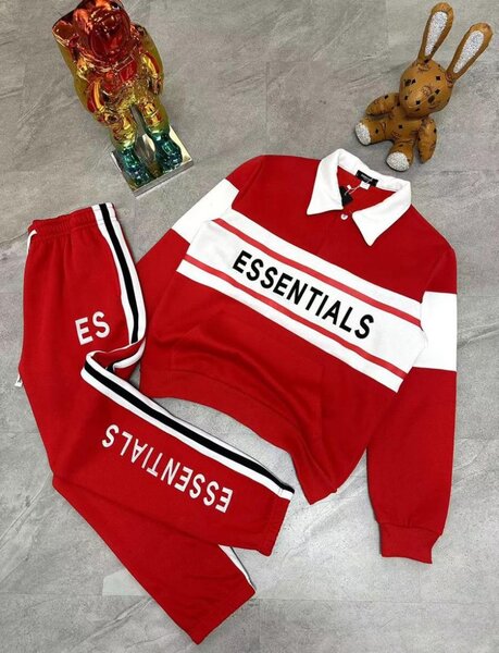 Ensemble Jogging Rouge Essentials