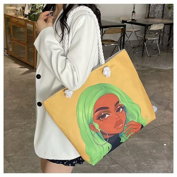 Sac cabas imprimé artistique