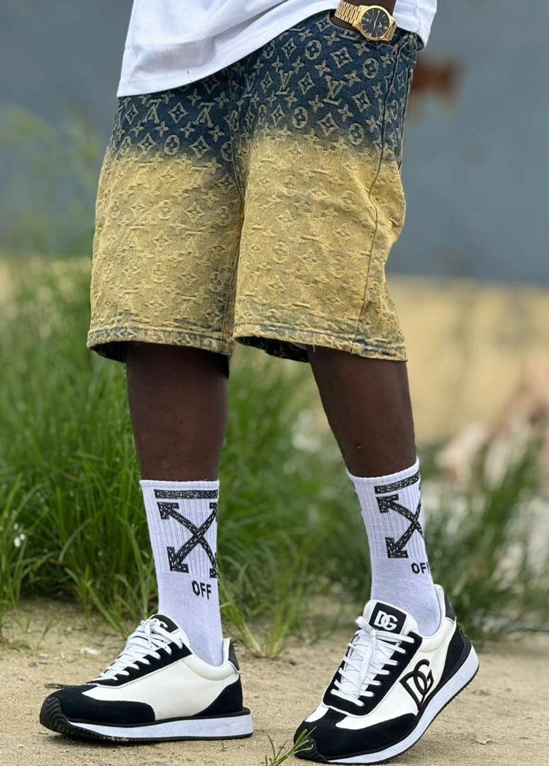 Shorts en jean dégradé tendance