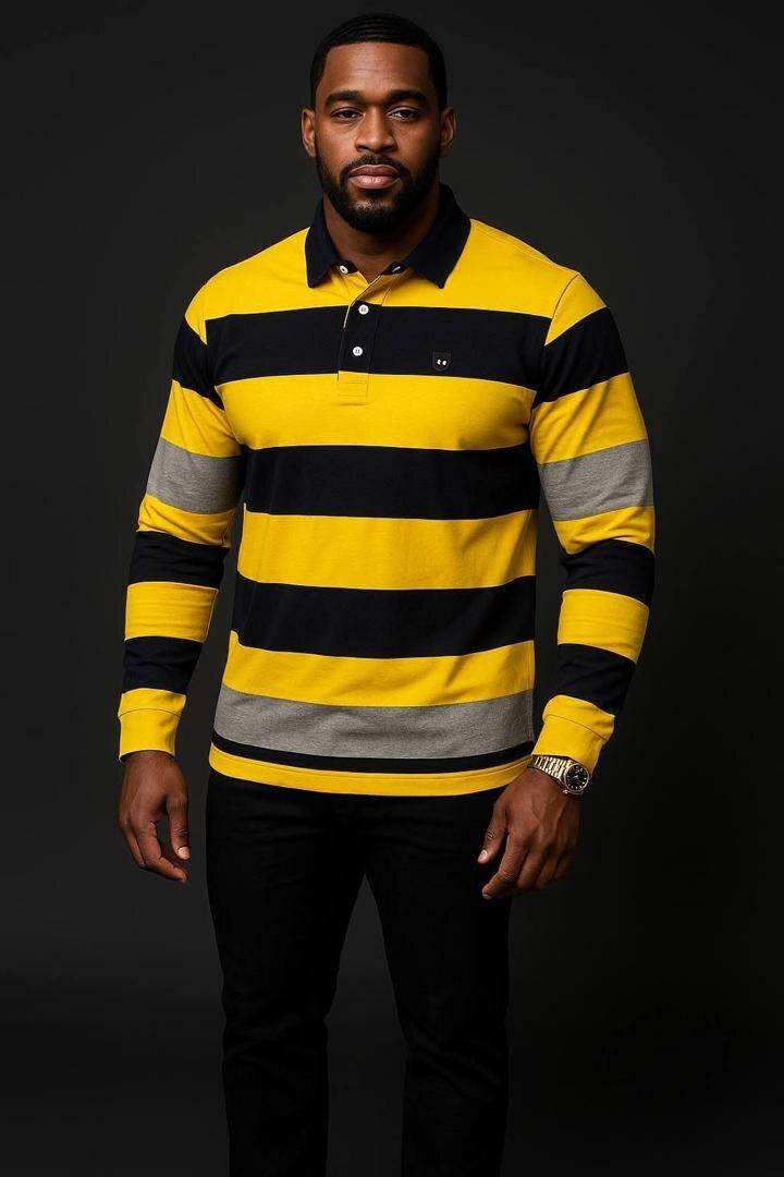 Polo rayé homme confortable