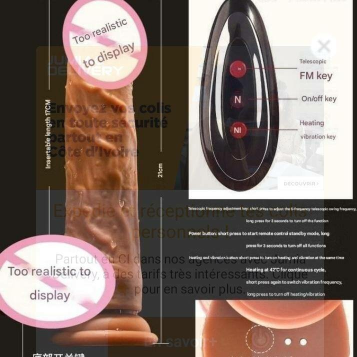 Gode pénis vibrant