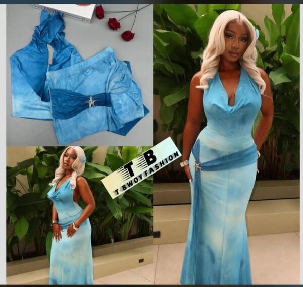 Robe Maxi Turquoise Élégante