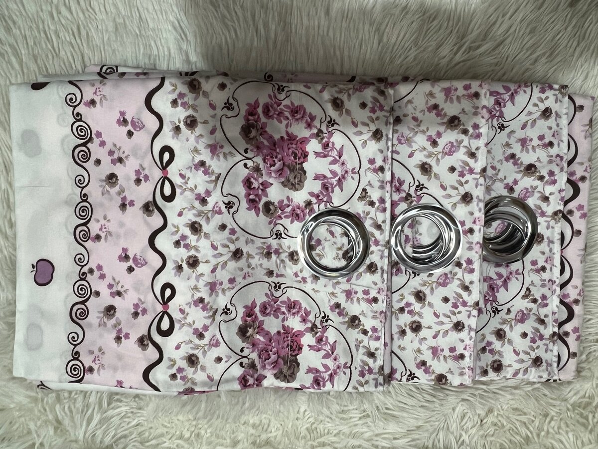 Ring Curtains for Doors/Window- 2 Pieces