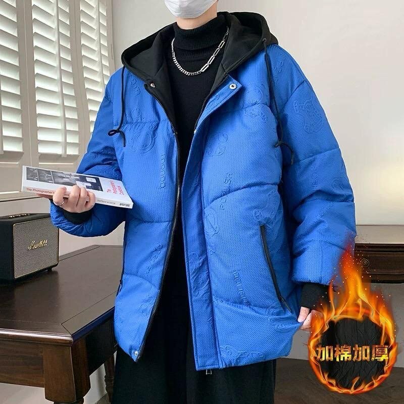 Doudoune épaisse imprimée style urbain