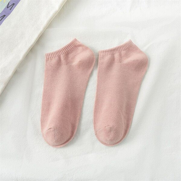 Light Pink Colorful Candy Color Ankle Socks