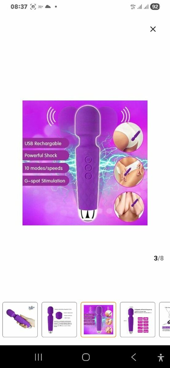 Vibromasseur USB Rechargeable
