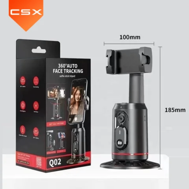 Trépied 360% suivie faciale automatique,support de téléphone