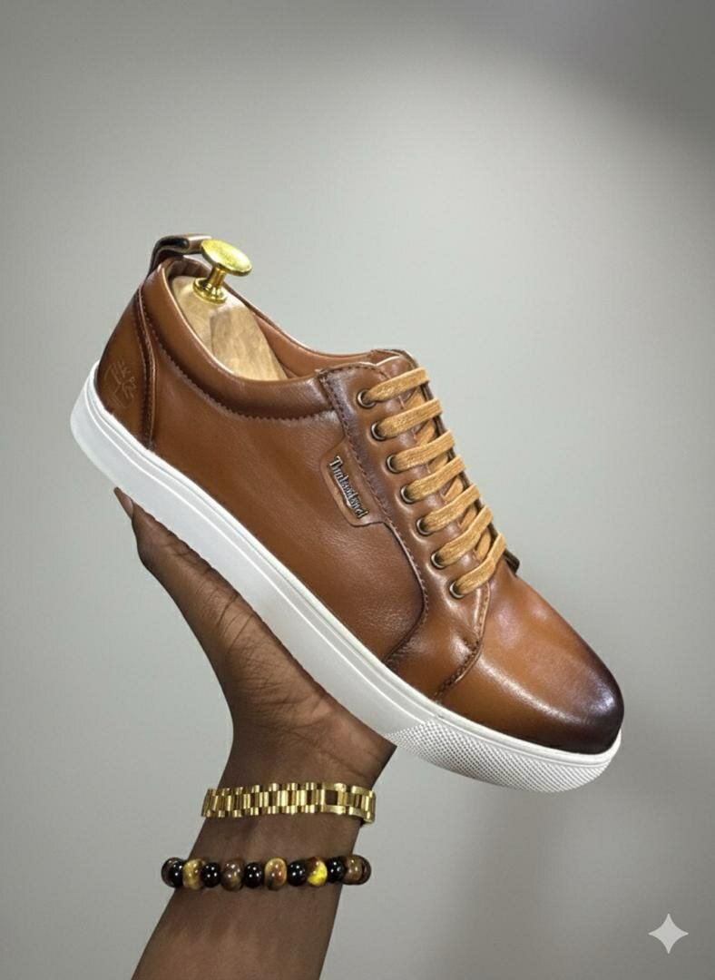 Sneakers en cuir élégants