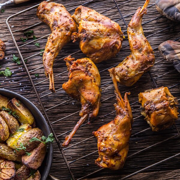Plat de lapins Grillées
