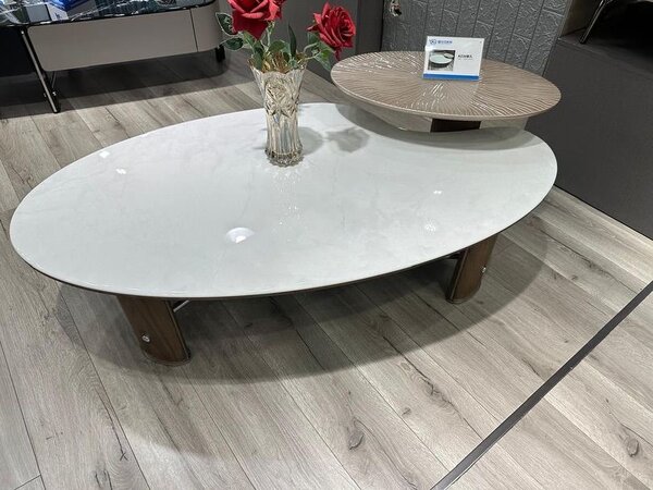 Table basse ovale moderne