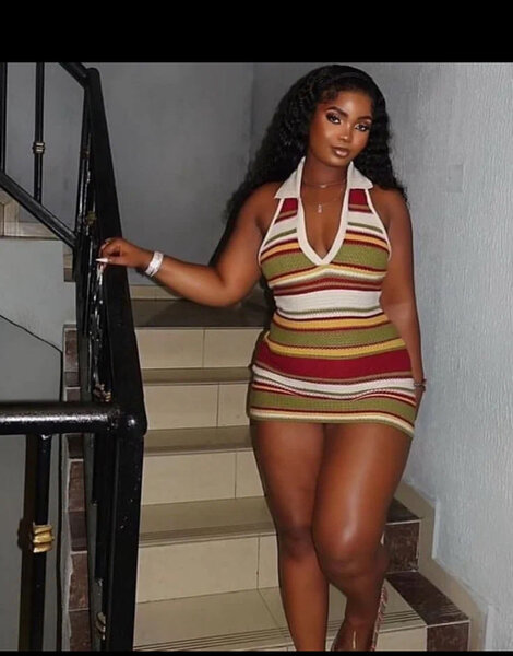 Robe Courte Évasée Rayée