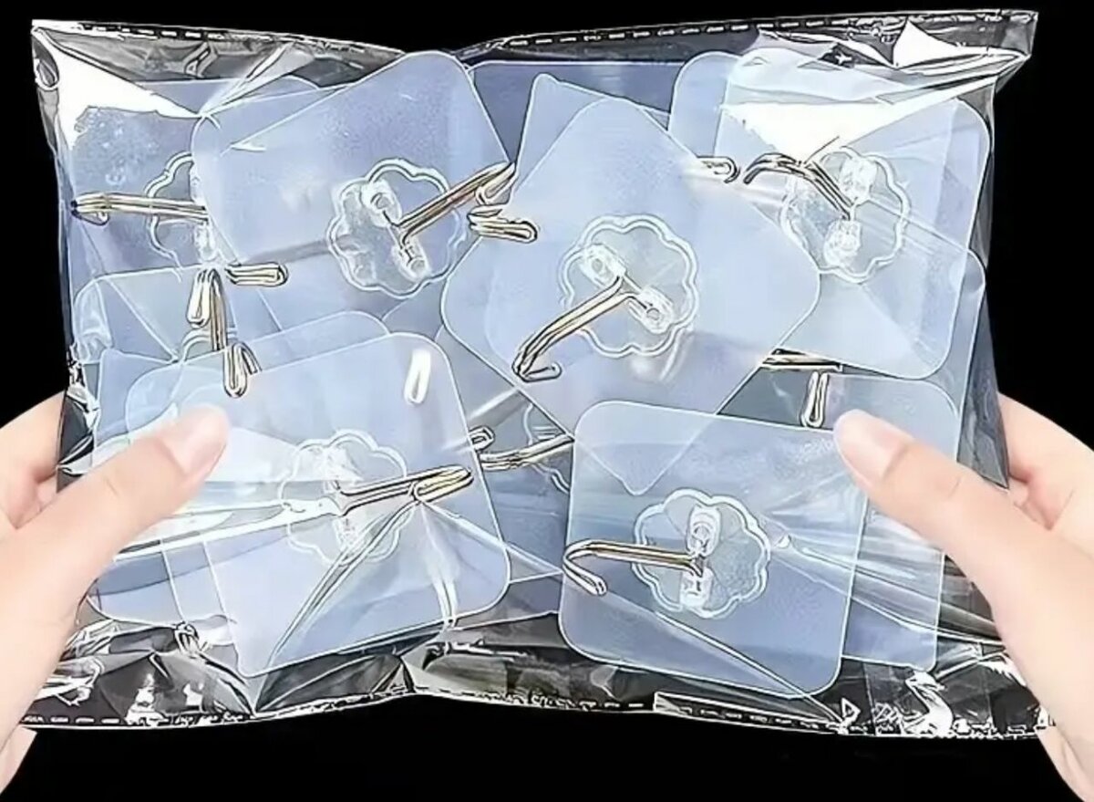 10crochets adhésifs en plastik