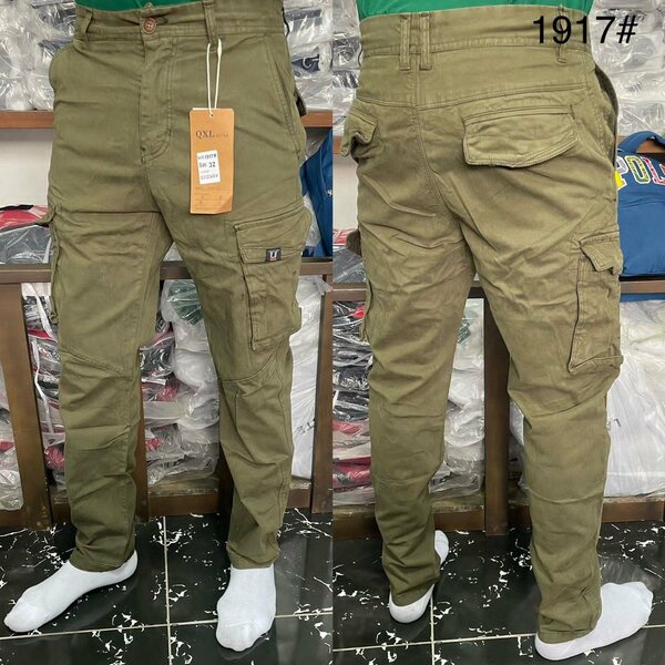 Pantalons cargo ajustés hommes