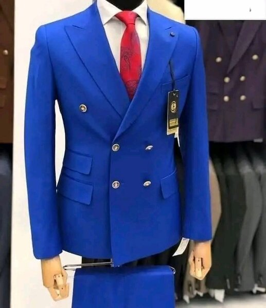 Costume homme bleu luxe