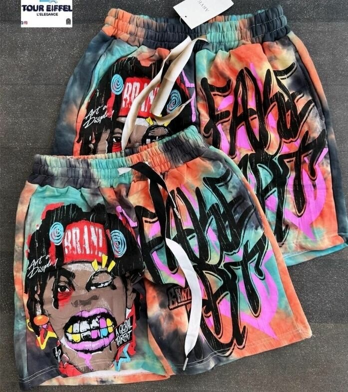 Shorts urbains graphiques