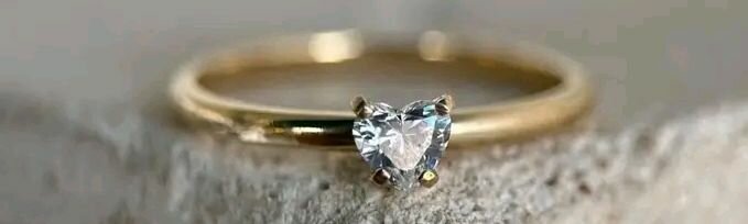 Bague Solitaire Cœur Diamant