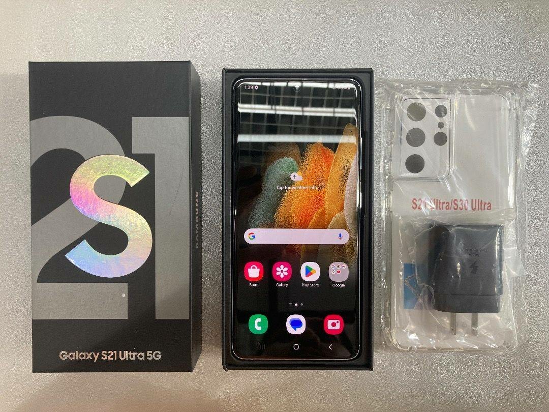 Galaxy S21 Ultra 5G 256gb/12gb ram fresh in box 5000mAh batt