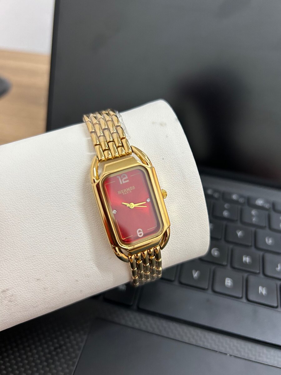 Red face Hermes watch