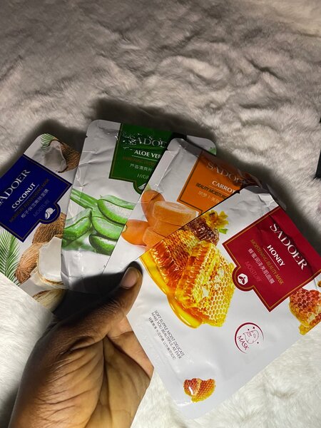 Under eye mask, facial sheet mask, lip mask