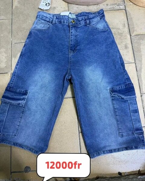 Shorts en jean cargo