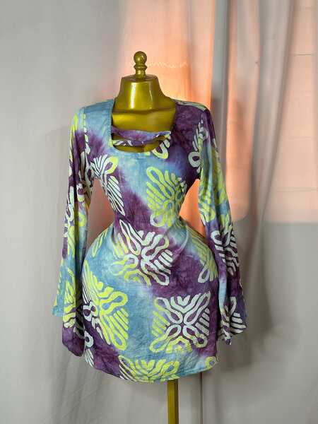 Robe Bohème à Manches Longues