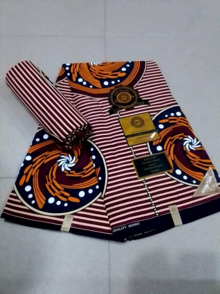 Wax fabric with Super Java 6 yards print