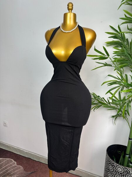 Robe Noire Élégante Femme