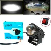 1-PCS HJG Mini Driving Motorcycle Led Light 20w One Colour Single Tone High Low 3-Wires Fog Led For motorcycle, Car, Jeep