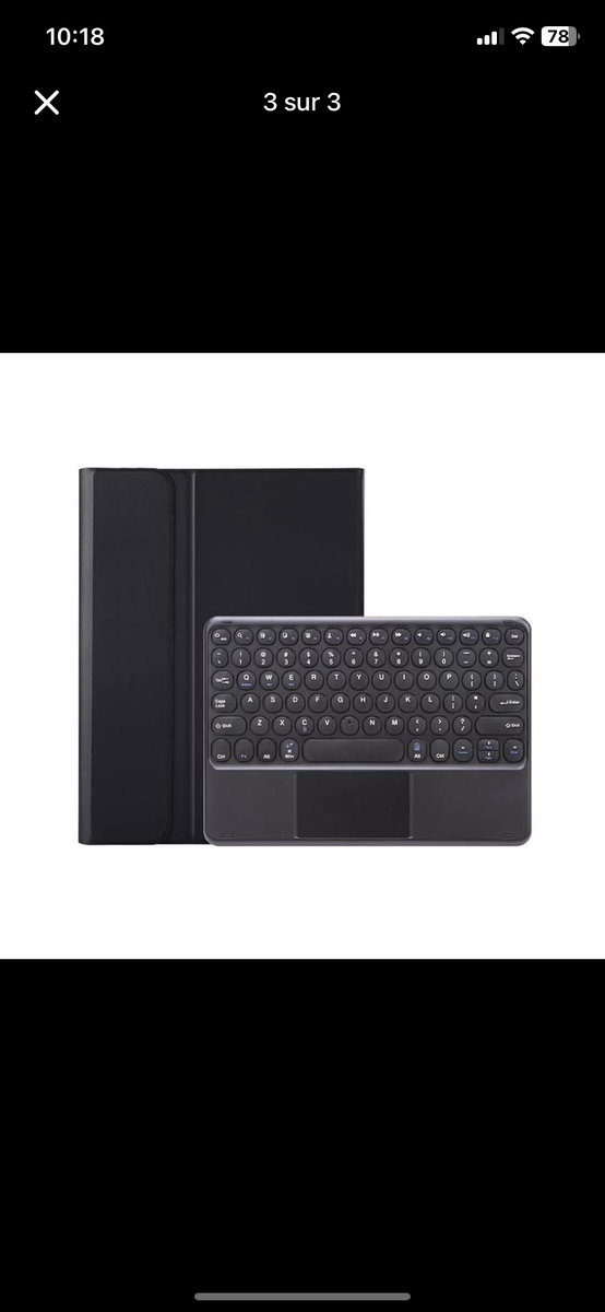 Clavier tablette avec étui