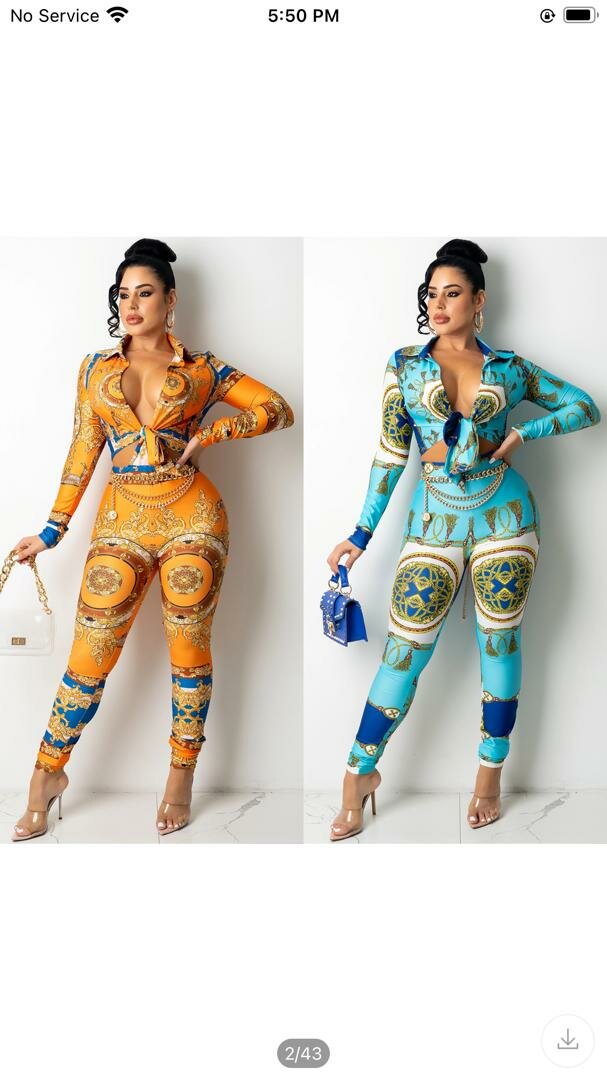 Ladies top and skinny