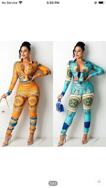 Ladies top and skinny