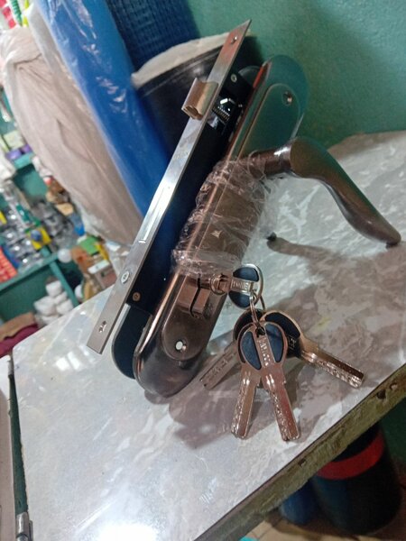 Serrure de porte robuste avec clés