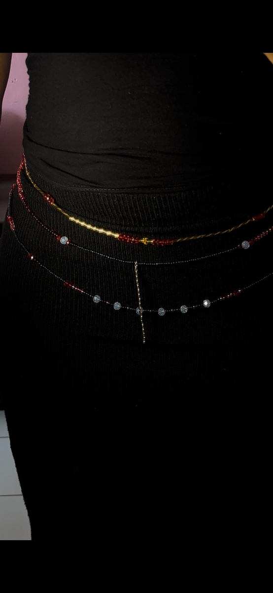 Ceinture perlée élégante