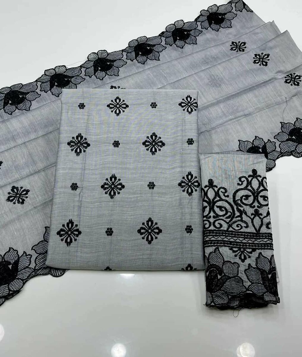 Paper cotton embroidery 2 pc 7 colours available dc free