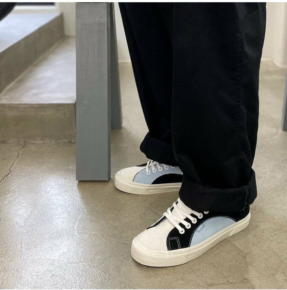 VAN'S LACET BLEU NOIR