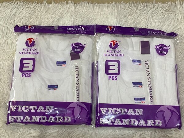 Double Pack Victan Standard Singlet - 6 Pieces