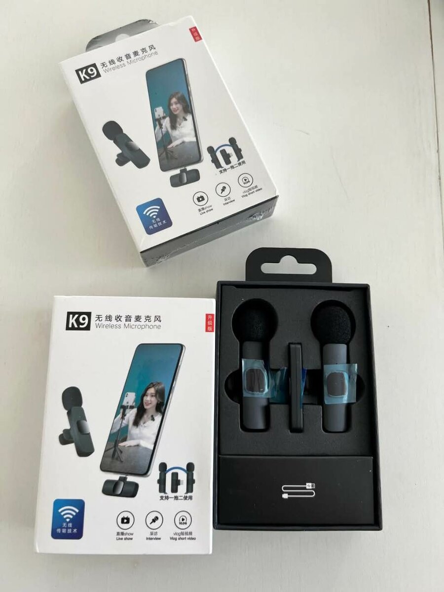 Microphone sans fil K9 pour vlog