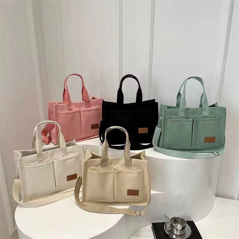 Sacs cabas en toile colorée