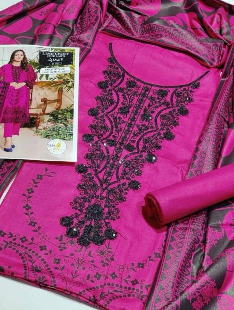 Unstitched kadar embroidery collection