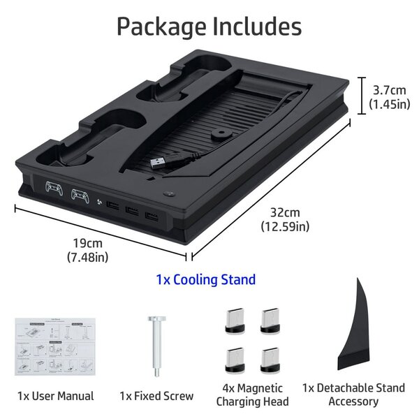 Refroidisseur ps5 avec station de charge