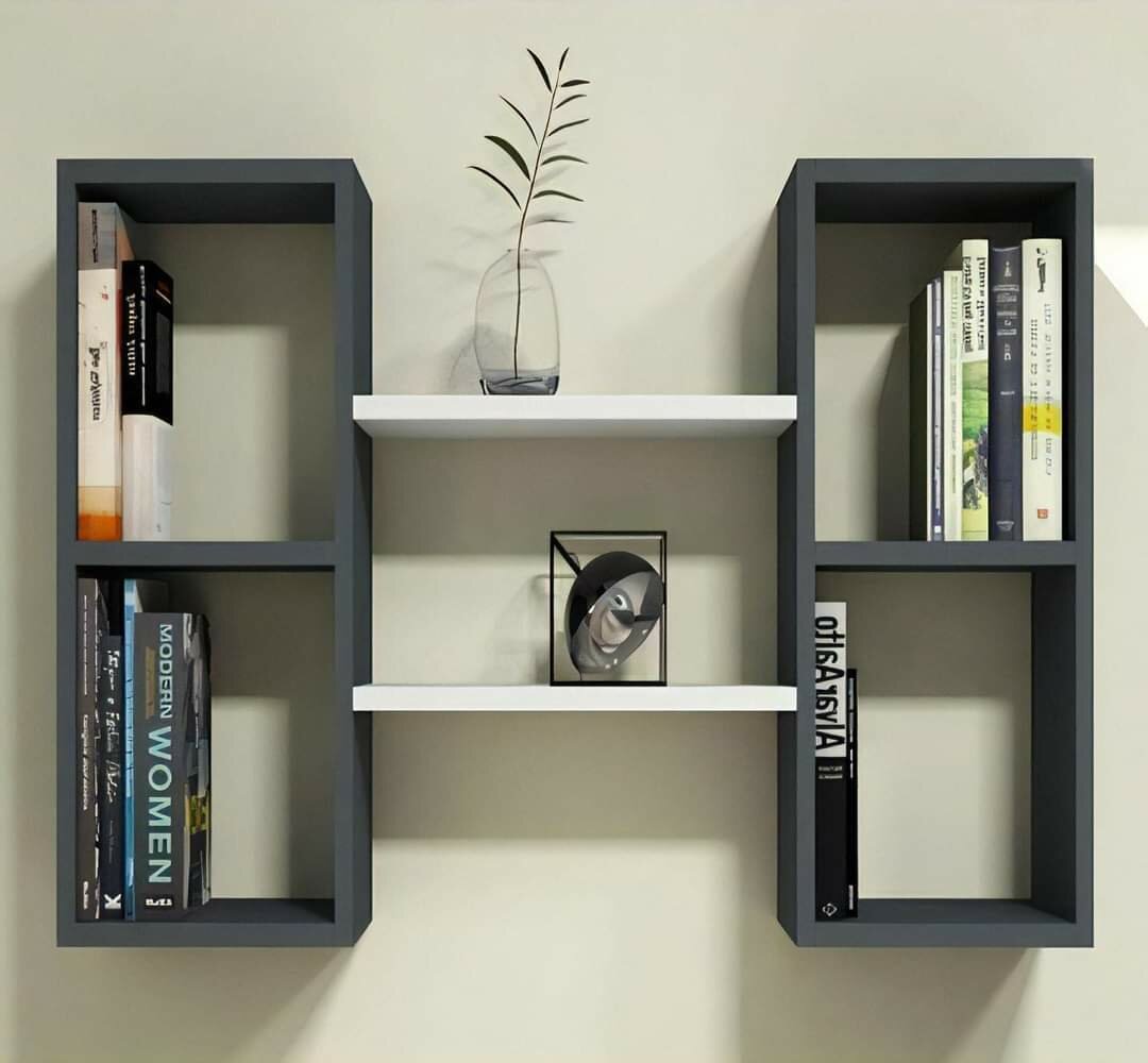 Floating bookshelves
