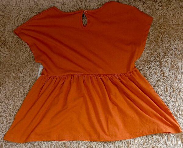 Robe orange en coton léger
