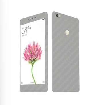 Xiaomi Mi Max Silver Carbon Fiber Texture Mobile Skin
