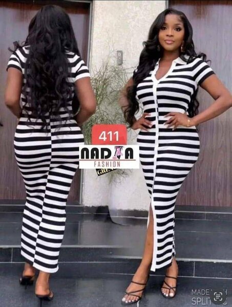 Robe rayée élégante