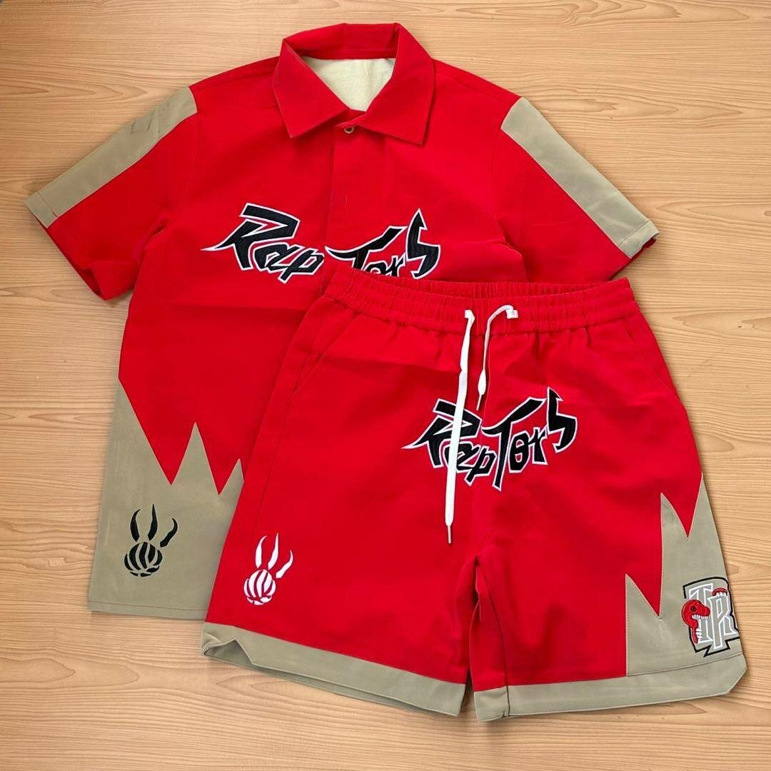 Leather top and down shorts