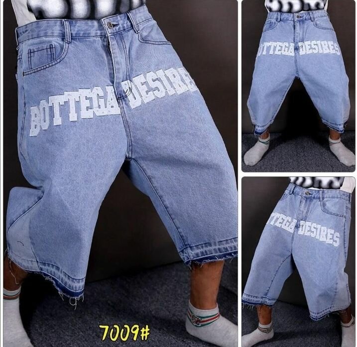 Bermuda en jean décontracté homme