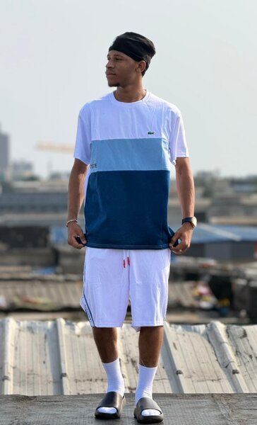 T-shirt bicolore homme casual