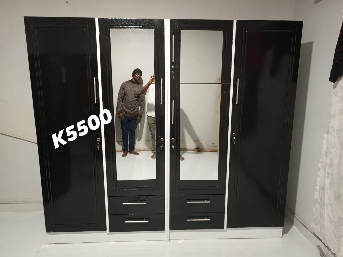 black wardrobe 2 mirrors